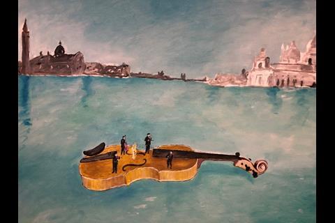 5 Livio de Marchi's original idea of how 'Noah's Violin' would look on the water